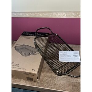 Pampered Chef BBQ Grill Basket USED Stainless Steel Large 2707